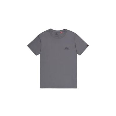 Alpha Herren Basic T Small Logo, Greyblack/Black, S Alpha Herren Basic T Small Logo, Greyblack/Black, S
