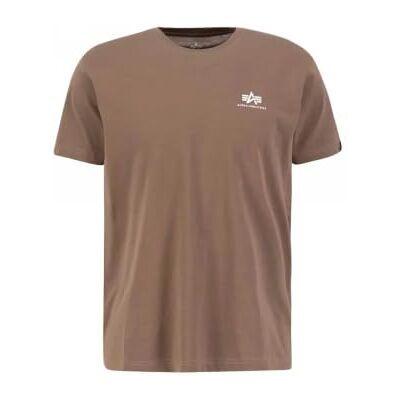 Alpha Basic T Small Logo T-Shirt für Herren Taupe Alpha Basic T Small Logo T-Shirt für Herren Taupe