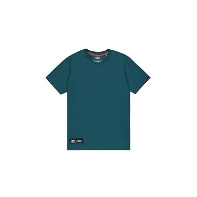 Alpha Herren Label Backprint T-Shirt, Deep Petrol, L Alpha Herren Label Backprint T-Shirt, Deep Petrol, L