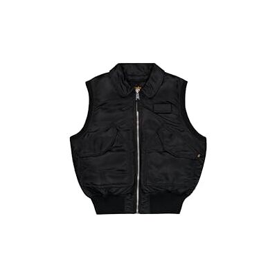 Alpha Herren CWU-45/P Vintage Weste, Black, M Alpha Herren CWU-45/P Vintage Weste, Black, M