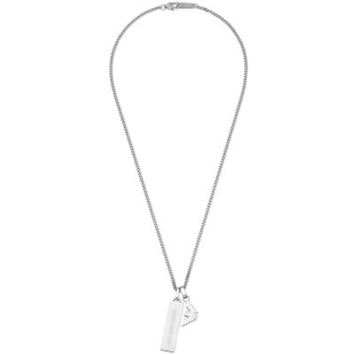 Giorgio Armani Herren Silberfarbene Halskette, EGS3306040 Giorgio Armani Herren Silberfarbene Halskette, EGS3306040