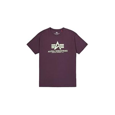 Alpha Herren Basic T-Shirt, Plum, XL Alpha Herren Basic T-Shirt, Plum, XL