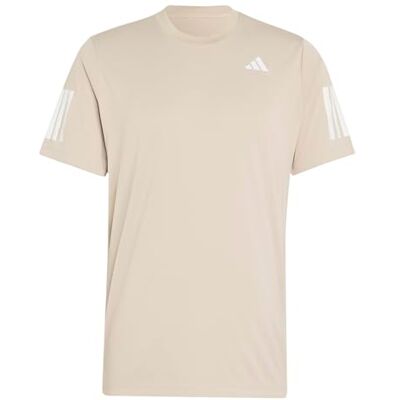 adidas Herren Club Tennis Climacool 3-Stripes Shirt, Khaki Three, XL adidas Herren Club Tennis Climacool 3-Stripes Shirt, Khaki Three, XL
