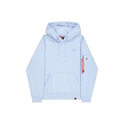 Alpha Herren Backprint Hoodie, Artic Blue, M Alpha Herren Backprint Hoodie, Artic Blue, M