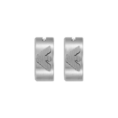 Giorgio Armani Herren Silberfarbener Edelstahl Ohrring, EGS3165040 Giorgio Armani Herren Silberfarbener Edelstahl Ohrring, EGS3165040