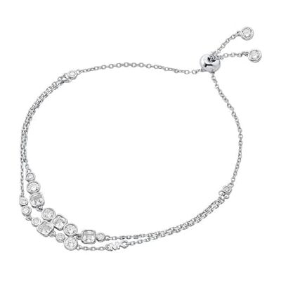 Michael Kors Women's Semi precious with slider closure double chain bracelet Michael Kors Women's Semi precious with slider closure double chain bracelet