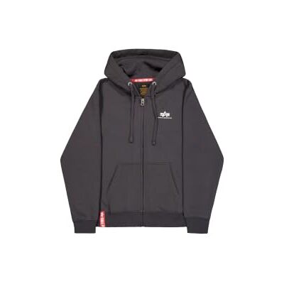 Alpha Herren Basic Small Logo Zip Hoodie Alpha Herren Basic Small Logo Zip Hoodie