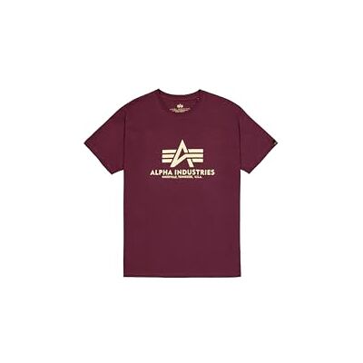 Alpha Herren Basic T-Shirt, Dark Cherry, S Alpha Herren Basic T-Shirt, Dark Cherry, S