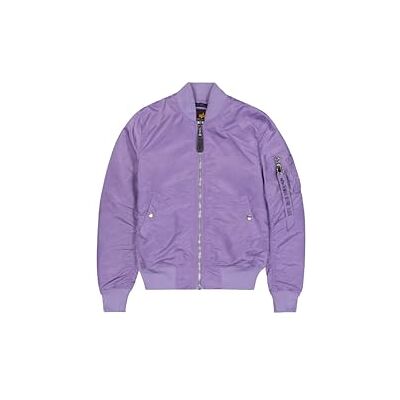 Alpha Damen MA-1 VF Light Bomberjacke, Violet Storm, S Alpha Damen MA-1 VF Light Bomberjacke, Violet Storm, S