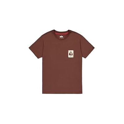 Alpha Herren Skull Ops T-Shirt, Powder Brown, S Alpha Herren Skull Ops T-Shirt, Powder Brown, S