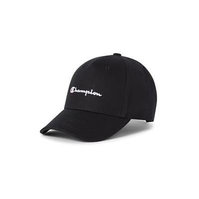 Champion Unisex Kinder Icons Accessories Junior Caps 802421 Woven Cotton Twill Small Script Logo Baseballkappe, Schwarz, Einheitsgröße EU Champion Unisex Kinder Icons Accessories Junior Caps 802421 Woven Cotton Twill Small Script Logo Baseballkappe, Schwarz, Einheitsgröße EU