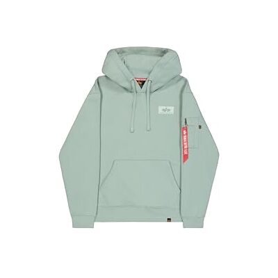 Alpha Herren Backprint Hoodie, Frost Green, S Alpha Herren Backprint Hoodie, Frost Green, S