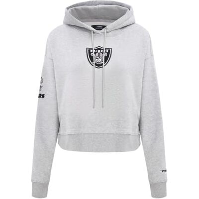 Pro Standard Damen NFL Classic Chenille Brushed Back French Terry Cropped Pullover Hoodie Kapuzenpullover Pro Standard Damen NFL Classic Chenille Brushed Back French Terry Cropped Pullover Hoodie Kapuzenpullover