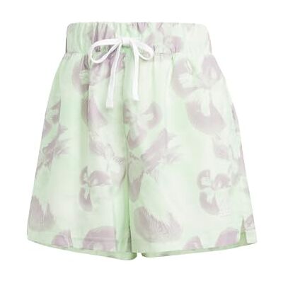 adidas Damen Floral Graphic Woven Shorts, Ivory/semi Green Spark/preloved fig, XL adidas Damen Floral Graphic Woven Shorts, Ivory/semi Green Spark/preloved fig, XL