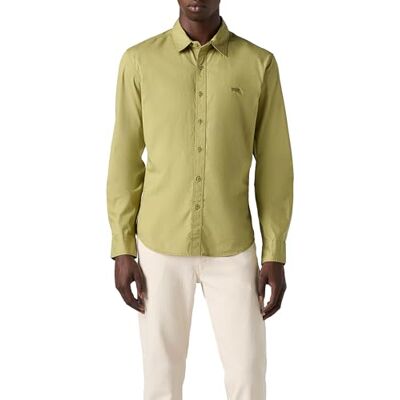 Levi's Herren Hemd Battery Housemark mit Logo, Slim Fit, Grün (Sage Stretch Poplin), XS Levi's Herren Hemd Battery Housemark mit Logo, Slim Fit, Grün (Sage Stretch Poplin), XS