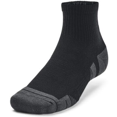 Under Armour Unisex Tech 3-Quarter Pack Socken Schwarz/Jetgrau XL Under Armour Unisex Tech 3-Quarter Pack Socken Schwarz/Jetgrau XL