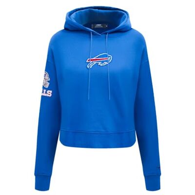 Pro Standard Damen NFL Classic Chenille Brushed Back French Terry Cropped Pullover Hoodie Kapuzenpullover Pro Standard Damen NFL Classic Chenille Brushed Back French Terry Cropped Pullover Hoodie Kapuzenpullover