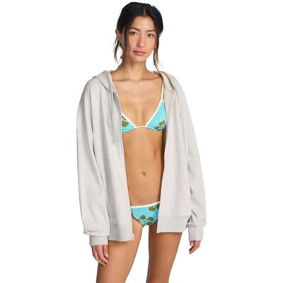 Billabong Zip Family Kapuzenpulli mit Reißverschluss Frauen S Grau Billabong Zip Family Kapuzenpulli mit Reißverschluss Frauen S Grau