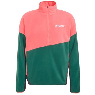 adidas Herren Terrex Multi Climawarm Fleece Anorak Sweatshirt, Pure Turbo/Collegiate Green, XL adidas Herren Terrex Multi Climawarm Fleece Anorak Sweatshirt, Pure Turbo/Collegiate Green, XL