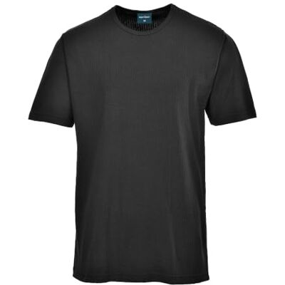 Portwest B120 Thermo-T-Shirt Polyester Wärmedämmung und Wärmeschutz Kurzarm Schwarz, 2XL, 50% Baumwolle, Reguläre Passform, Haifischkragen, Flacher Saum, Club-Kragen, Nahttasche, Atmungsaktiv, Bau Portwest B120 Thermo-T-Shirt Polyester Wärmedämmung und Wärmeschutz Kurzarm Schwarz, 2XL, 50% Baumwolle, Reguläre Passform, Haifischkragen, Flacher Saum, Club-Kragen, Nahttasche, Atmungsaktiv, Bau