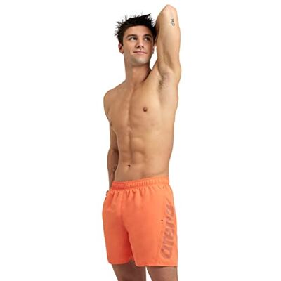 ARENA Fundamentals Logo Boxer R Herren Strand- und Pool-Boxershorts, Herren Badeshorts aus weichem, recyceltem und schnell trocknendem Material, Strand-Boxershorts mit Netz-Innenslip ARENA Fundamentals Logo Boxer R Herren Strand- und Pool-Boxershorts, Herren Badeshorts aus weichem, recyceltem und schnell trocknendem Material, Strand-Boxershorts mit Netz-Innenslip