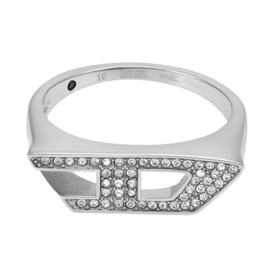 Diesel D Logo Unisex Edelstahl oder Kristall Glitz Siegelringe Diesel D Logo Unisex Edelstahl oder Kristall Glitz Siegelringe