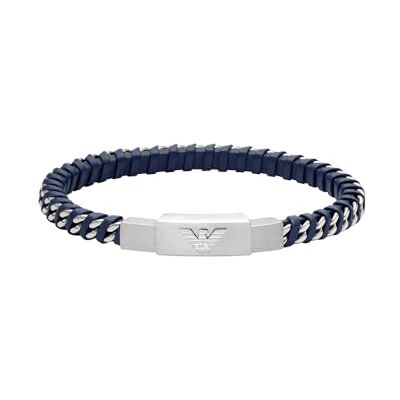 Giorgio Armani Herren silberfarbenes Edelstahlarmband, EGS3319040 Giorgio Armani Herren silberfarbenes Edelstahlarmband, EGS3319040