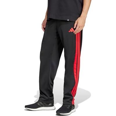 adidas Herren 3 Striipes Tricot Open Hem Pants, Collegiate Green, XS adidas Herren 3 Striipes Tricot Open Hem Pants, Collegiate Green, XS