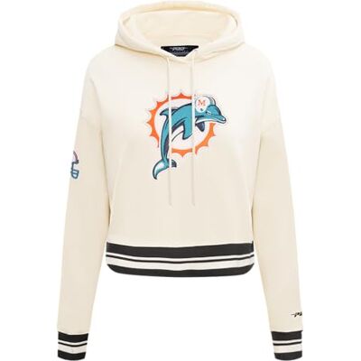 Pro Standard Damen NFL Retro Classics Brushed Back French Terry Cropped Pullover Hoodie Pro Standard Damen NFL Retro Classics Brushed Back French Terry Cropped Pullover Hoodie