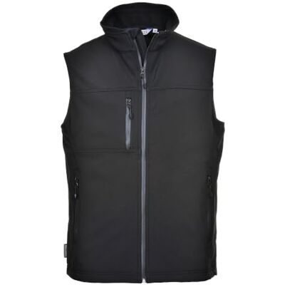 Portwest TK51 Softshell Fleecegefüttert Polyester Wasserdicht Sechs Taschen Schwarz, L, Verstellbarer Saum, Stehkragen, Wasserabweisend, Langarm, Reißverschluss, Maschinenwaschbar, Winter Portwest TK51 Softshell Fleecegefüttert Polyester Wasserdicht Sechs Taschen Schwarz, L, Verstellbarer Saum, Stehkragen, Wasserabweisend, Langarm, Reißverschluss, Maschinenwaschbar, Winter