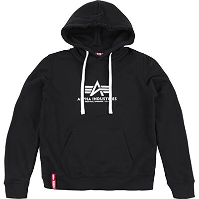 Alpha New Basic Hoody Wmn Kapuzensweat für Damen Black Alpha New Basic Hoody Wmn Kapuzensweat für Damen Black