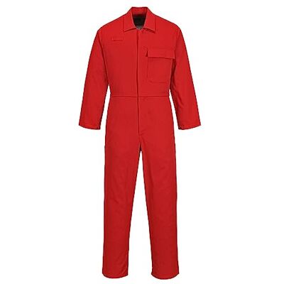 Portwest C030 Flammhemmender Herren Industrieoverall Flammhemmend Industrie Rot, XL, UPF 50+, EN ISO 11612, EN ISO 11611, Mehrere Taschen, Druckknopfleiste, 100% Baumwolle Portwest C030 Flammhemmender Herren Industrieoverall Flammhemmend Industrie Rot, XL, UPF 50+, EN ISO 11612, EN ISO 11611, Mehrere Taschen, Druckknopfleiste, 100% Baumwolle