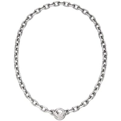 Giorgio Armani Herren Silber-Ton Edelstahl Halskette, EGS3235040 Giorgio Armani Herren Silber-Ton Edelstahl Halskette, EGS3235040