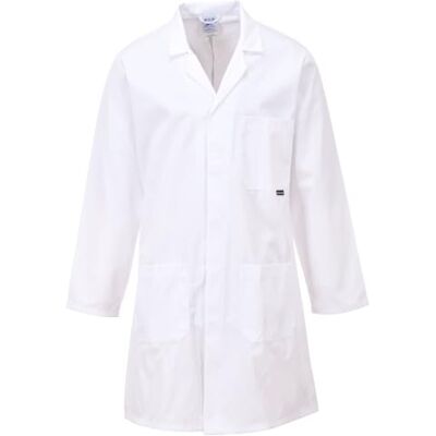 Portwest C852 Standard Kittel Aus Einlaufgeschütztem Twillgewebe Weiß, XL, Verdeckte Druckknopfleiste, Drei Taschen, Maschinenwäsche Bei 60 °C, Größen XS Bis 4XL, Normale Arbeitskleidung Portwest C852 Standard Kittel Aus Einlaufgeschütztem Twillgewebe Weiß, XL, Verdeckte Druckknopfleiste, Drei Taschen, Maschinenwäsche Bei 60 °C, Größen XS Bis 4XL, Normale Arbeitskleidung