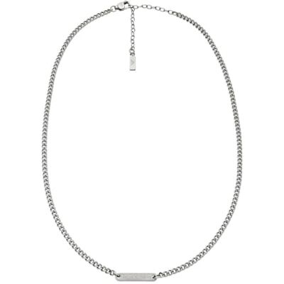 Giorgio Armani Herren Silber-Ton Edelstahl Halskette, EGS3188040 Giorgio Armani Herren Silber-Ton Edelstahl Halskette, EGS3188040