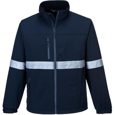 Portwest TK54 Iona Softshell-Jacke Winter Brusttasche mit Reißverschluss Marine, 3XL, EN 17353, Fleece Gefütterter Kragen, Polyester, Sechs Taschen, 14 Taschen, Stehkragen, Langarm, Fleecegefüttert Portwest TK54 Iona Softshell-Jacke Winter Brusttasche mit Reißverschluss Marine, 3XL, EN 17353, Fleece Gefütterter Kragen, Polyester, Sechs Taschen, 14 Taschen, Stehkragen, Langarm, Fleecegefüttert