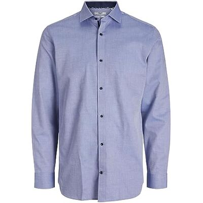 JACK & JONES Male Oberhemd Slim Fit Oberhemd Slim Fit, Einfarbig, Langarm, Casual, Bei max. 40°C waschen JACK & JONES Male Oberhemd Slim Fit Oberhemd Slim Fit, Einfarbig, Langarm, Casual, Bei max. 40°C waschen