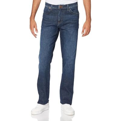 WRANGLER Jeans Herren Authentic Straight Fit Texas Darkstone WRANGLER Jeans Herren Authentic Straight Fit Texas Darkstone