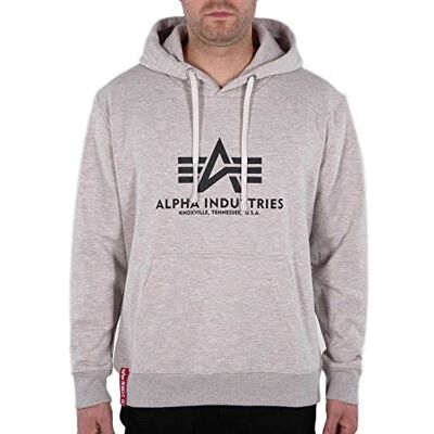 Alpha Basic Hoody Kapuzensweat für Herren Hazel Melange Alpha Basic Hoody Kapuzensweat für Herren Hazel Melange