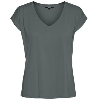 VERO MODA Damen VMFILLI SS V-NECK Tee GA NOOS 10247666 VERO MODA Damen VMFILLI SS V-NECK Tee GA NOOS 10247666