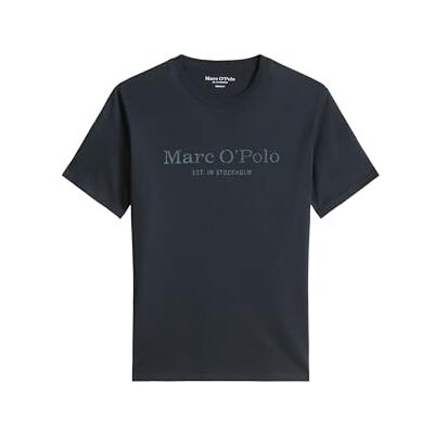 Marc O'Polo Marc OߴPolo Herren T-Shirt aus Bio-Baumwolle mit Rundhalsausschnitt, Blau (Dark Navy), XS Marc O'Polo Marc OߴPolo Herren T-Shirt aus Bio-Baumwolle mit Rundhalsausschnitt, Blau (Dark Navy), XS