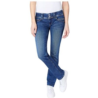 Pepe Jeans Damen Venus Jeans Regular Fit Low Waist Authentic Rope Pepe Jeans Damen Venus Jeans Regular Fit Low Waist Authentic Rope