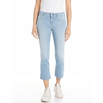 Replay Damen Jeans Schlaghose Faaby Flare Crop Flare-Fit Replay Damen Jeans Schlaghose Faaby Flare Crop Flare-Fit