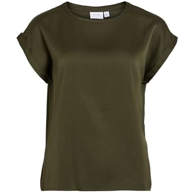 Vila Female Oberteil mit kurzen Ärmeln VIELLETTE Short Sleeved Top Vila Female Oberteil mit kurzen Ärmeln VIELLETTE Short Sleeved Top