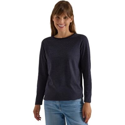 Cecil Damen Langarm Shirt mit Boat Neck und Streifen Cecil Damen Langarm Shirt mit Boat Neck und Streifen