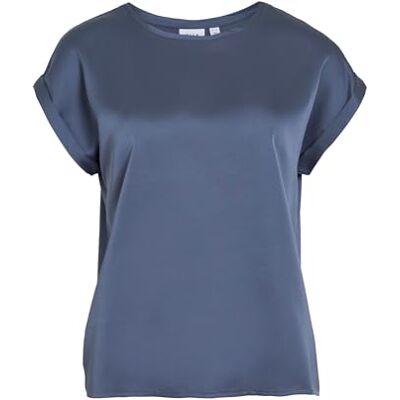 Vila Female Oberteil mit kurzen Ärmeln VIELLETTE Short Sleeved Top Vila Female Oberteil mit kurzen Ärmeln VIELLETTE Short Sleeved Top