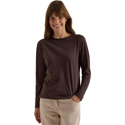 Cecil Damen Langarm Shirt mit Boat Neck und Streifen Cecil Damen Langarm Shirt mit Boat Neck und Streifen