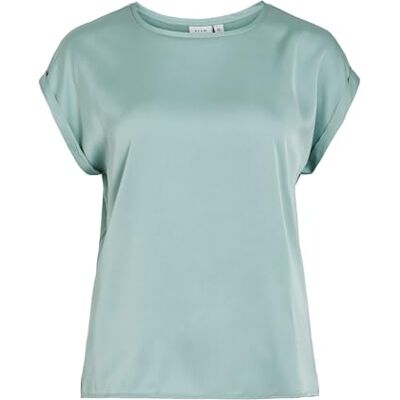 Vila Female Oberteil mit kurzen Ärmeln VIELLETTE Short Sleeved Top Vila Female Oberteil mit kurzen Ärmeln VIELLETTE Short Sleeved Top
