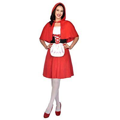 amscan (PKT) (9911138) Adult Ladies Red Riding Hood Costume (UK 12-14) amscan (PKT) (9911138) Adult Ladies Red Riding Hood Costume (UK 12-14)