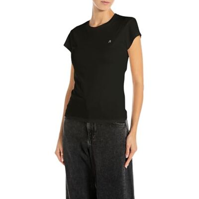 Replay Damen T-Shirt Kurzarm Rundhalsausschnitt Replay Damen T-Shirt Kurzarm Rundhalsausschnitt